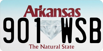 AR license plate 901WSB