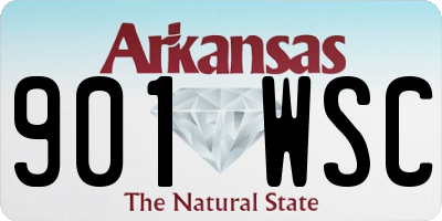 AR license plate 901WSC