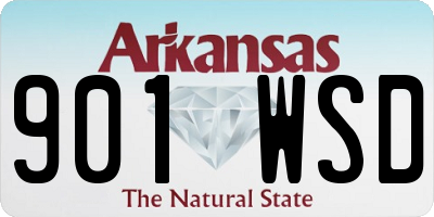 AR license plate 901WSD