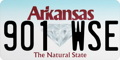 AR license plate 901WSE