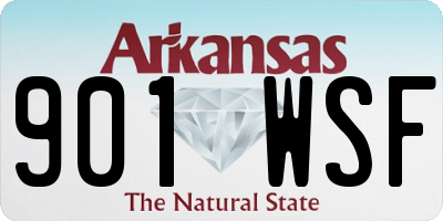 AR license plate 901WSF
