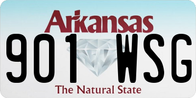 AR license plate 901WSG