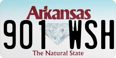 AR license plate 901WSH