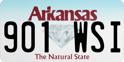 AR license plate 901WSI