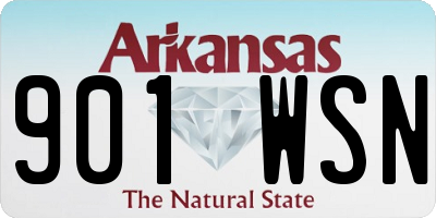 AR license plate 901WSN