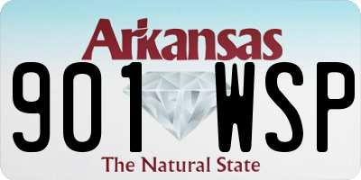 AR license plate 901WSP