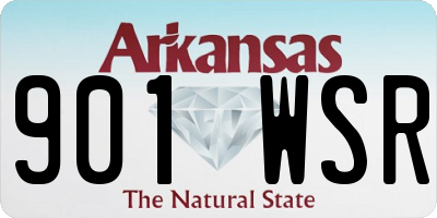 AR license plate 901WSR