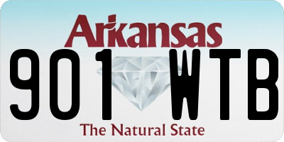 AR license plate 901WTB