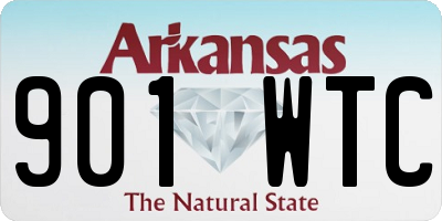 AR license plate 901WTC