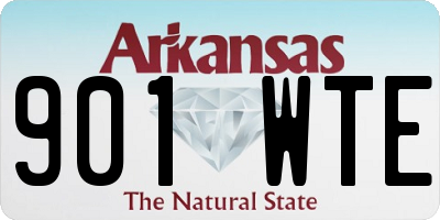 AR license plate 901WTE