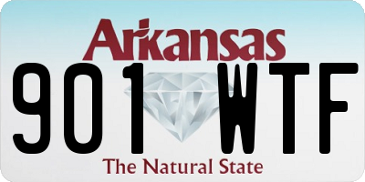 AR license plate 901WTF