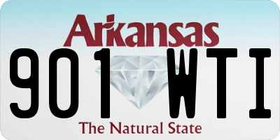 AR license plate 901WTI