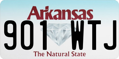 AR license plate 901WTJ