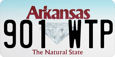 AR license plate 901WTP