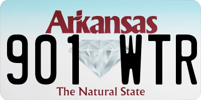 AR license plate 901WTR