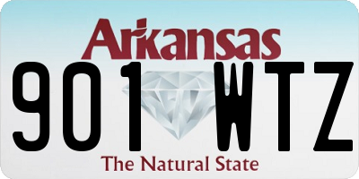 AR license plate 901WTZ