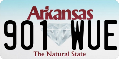 AR license plate 901WUE