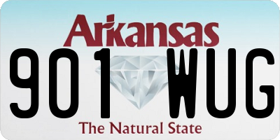 AR license plate 901WUG