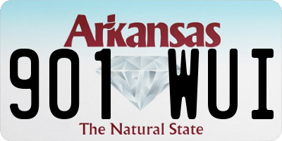 AR license plate 901WUI