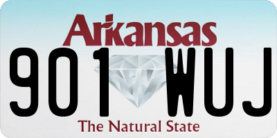 AR license plate 901WUJ