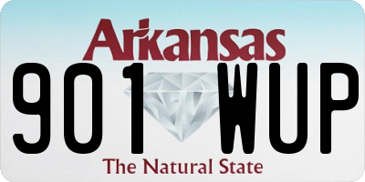 AR license plate 901WUP