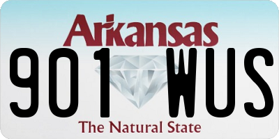 AR license plate 901WUS