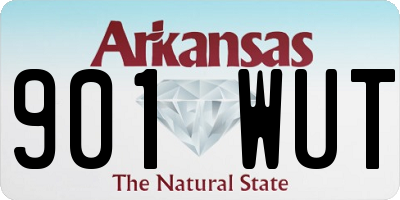 AR license plate 901WUT