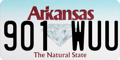 AR license plate 901WUU