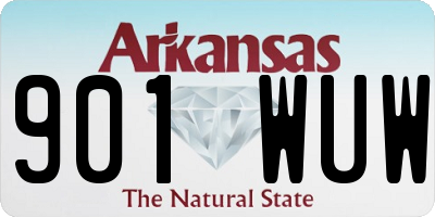 AR license plate 901WUW