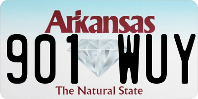 AR license plate 901WUY