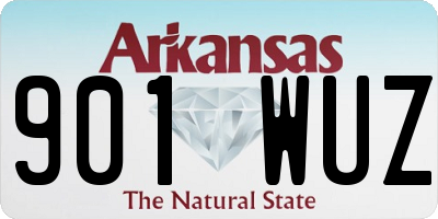 AR license plate 901WUZ