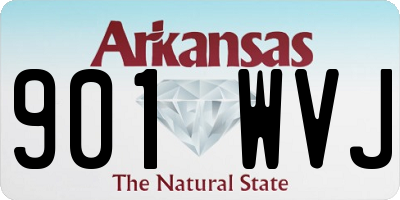 AR license plate 901WVJ
