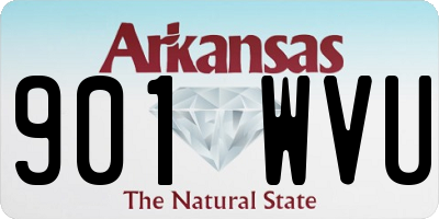 AR license plate 901WVU