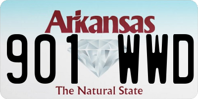 AR license plate 901WWD