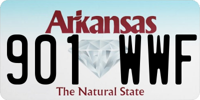 AR license plate 901WWF