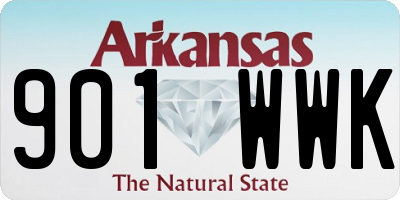 AR license plate 901WWK