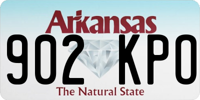 AR license plate 902KPO