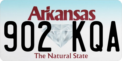 AR license plate 902KQA