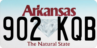 AR license plate 902KQB