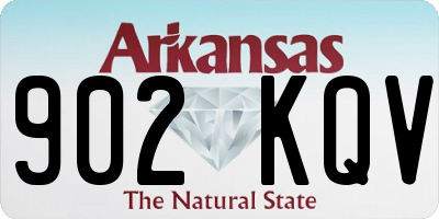 AR license plate 902KQV