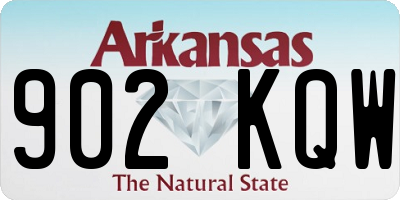 AR license plate 902KQW