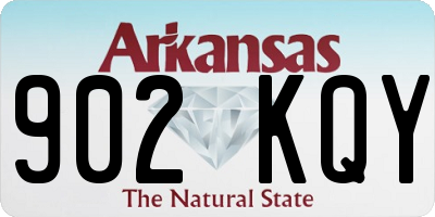 AR license plate 902KQY