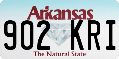 AR license plate 902KRI