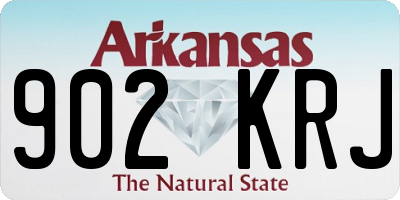 AR license plate 902KRJ