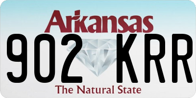 AR license plate 902KRR