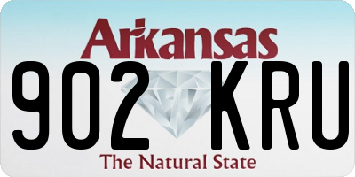 AR license plate 902KRU