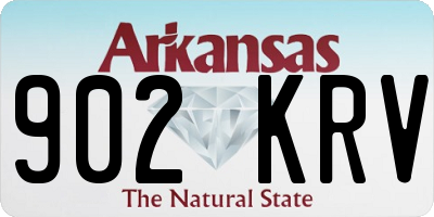 AR license plate 902KRV