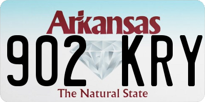 AR license plate 902KRY