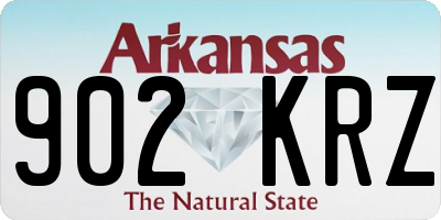 AR license plate 902KRZ