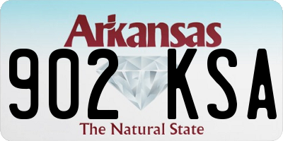 AR license plate 902KSA